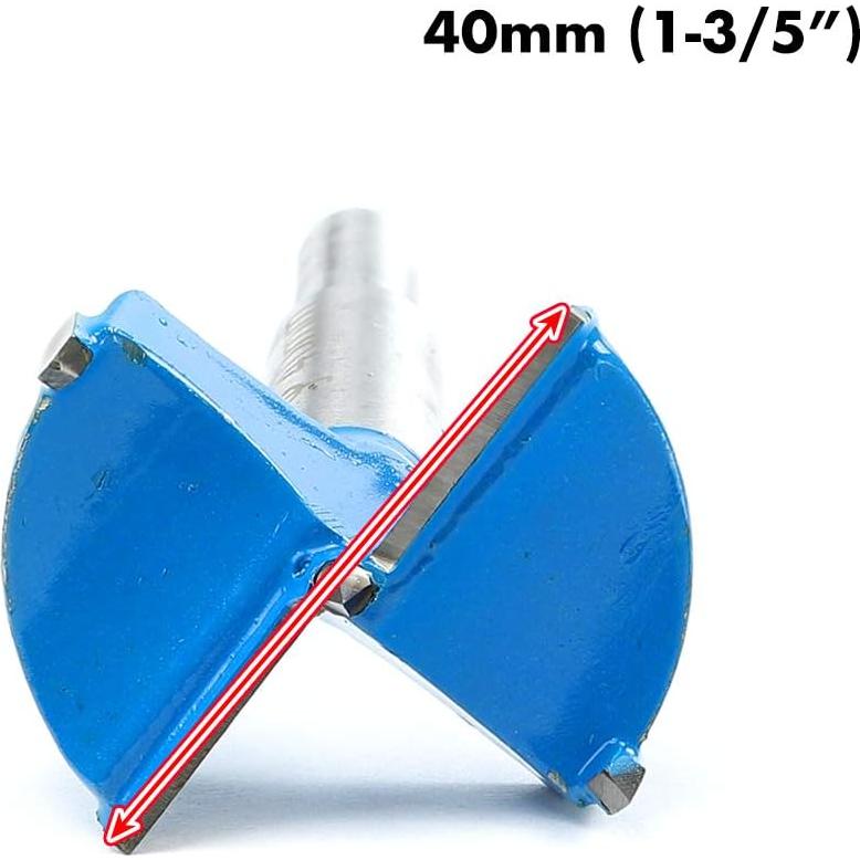 Broca Forstner 40mm Genubi Industry para madera azul