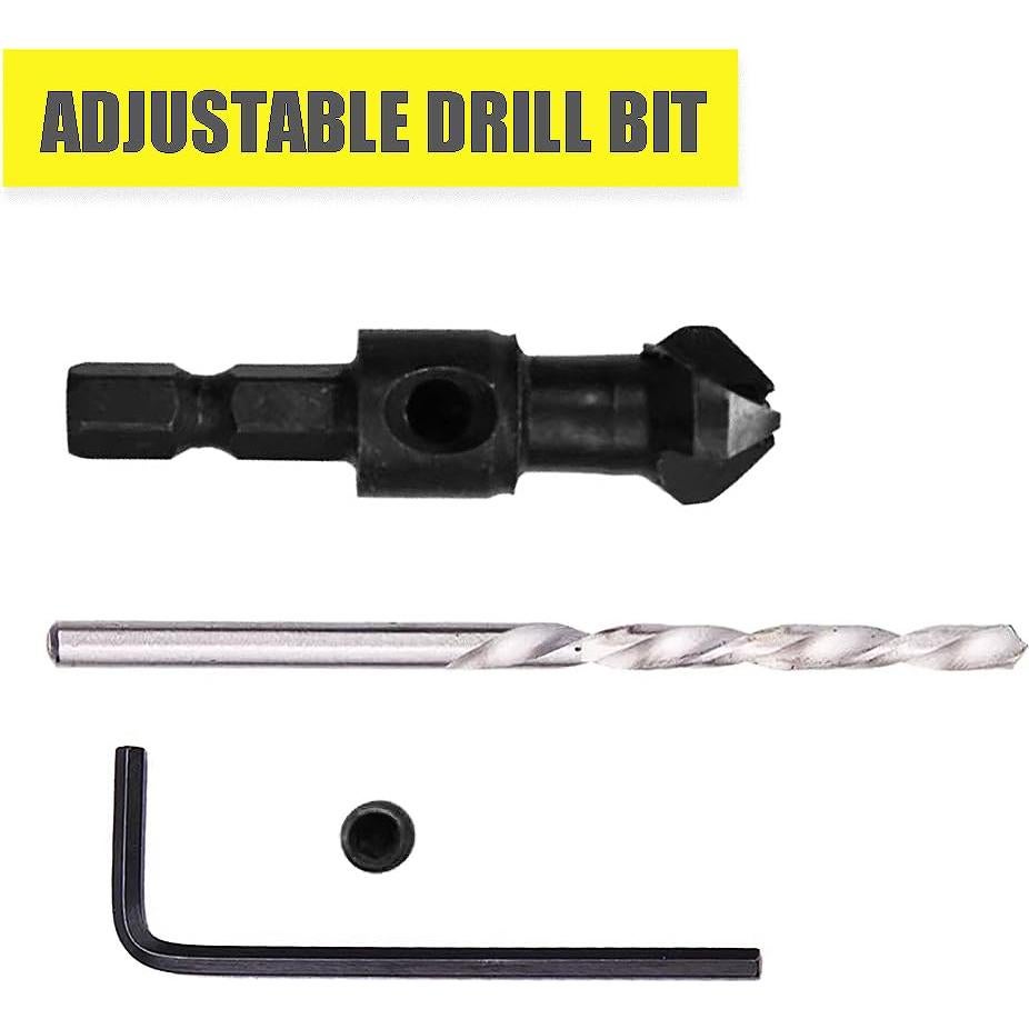 Juego de Brocas Avellanadoras Atskonnen 4 PCS HSS 4241