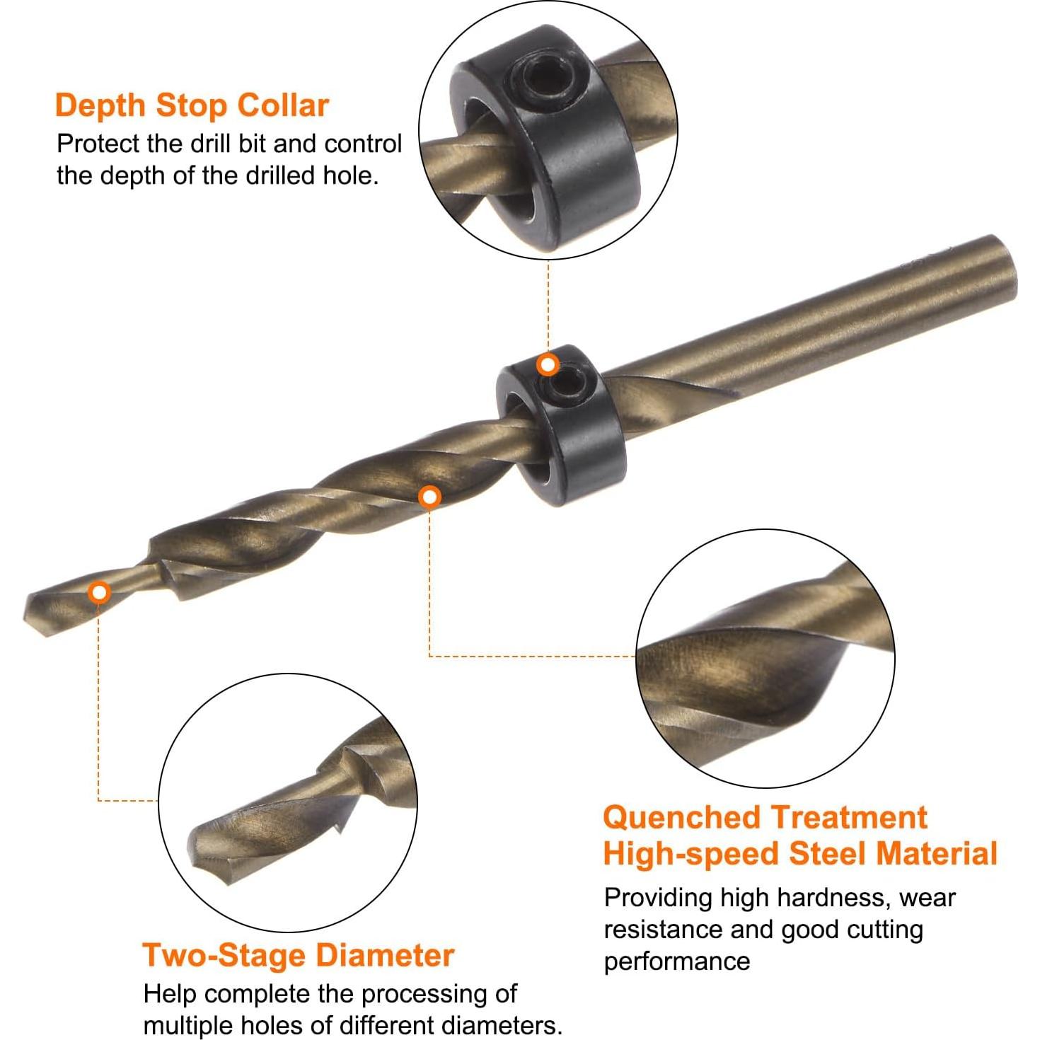 Broca de Agujero de Bolsillo HARFINGTON 5x18mm 2 Piezas