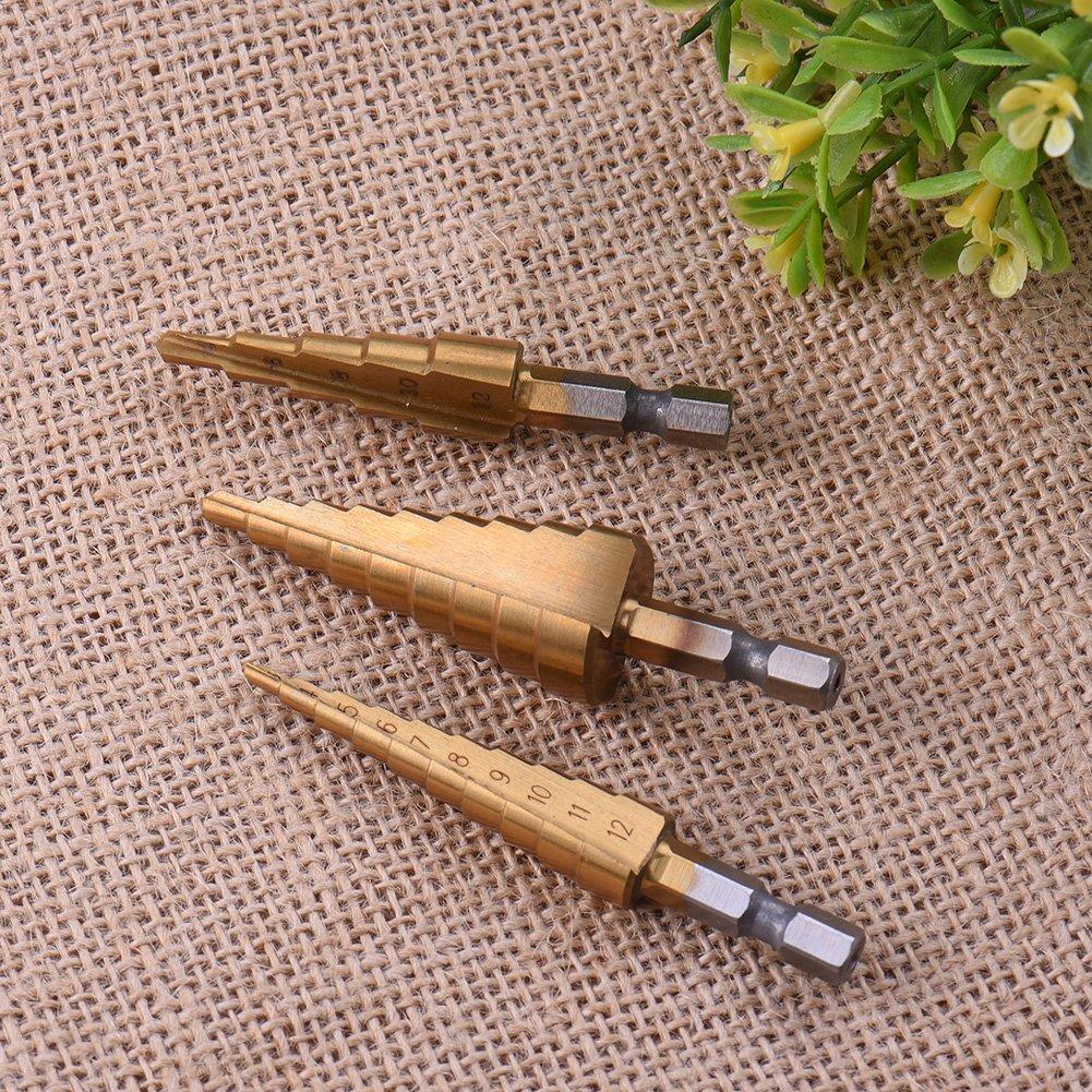 Juego de Brocas Escalonadas Rongon HSS Titanio 3-20mm