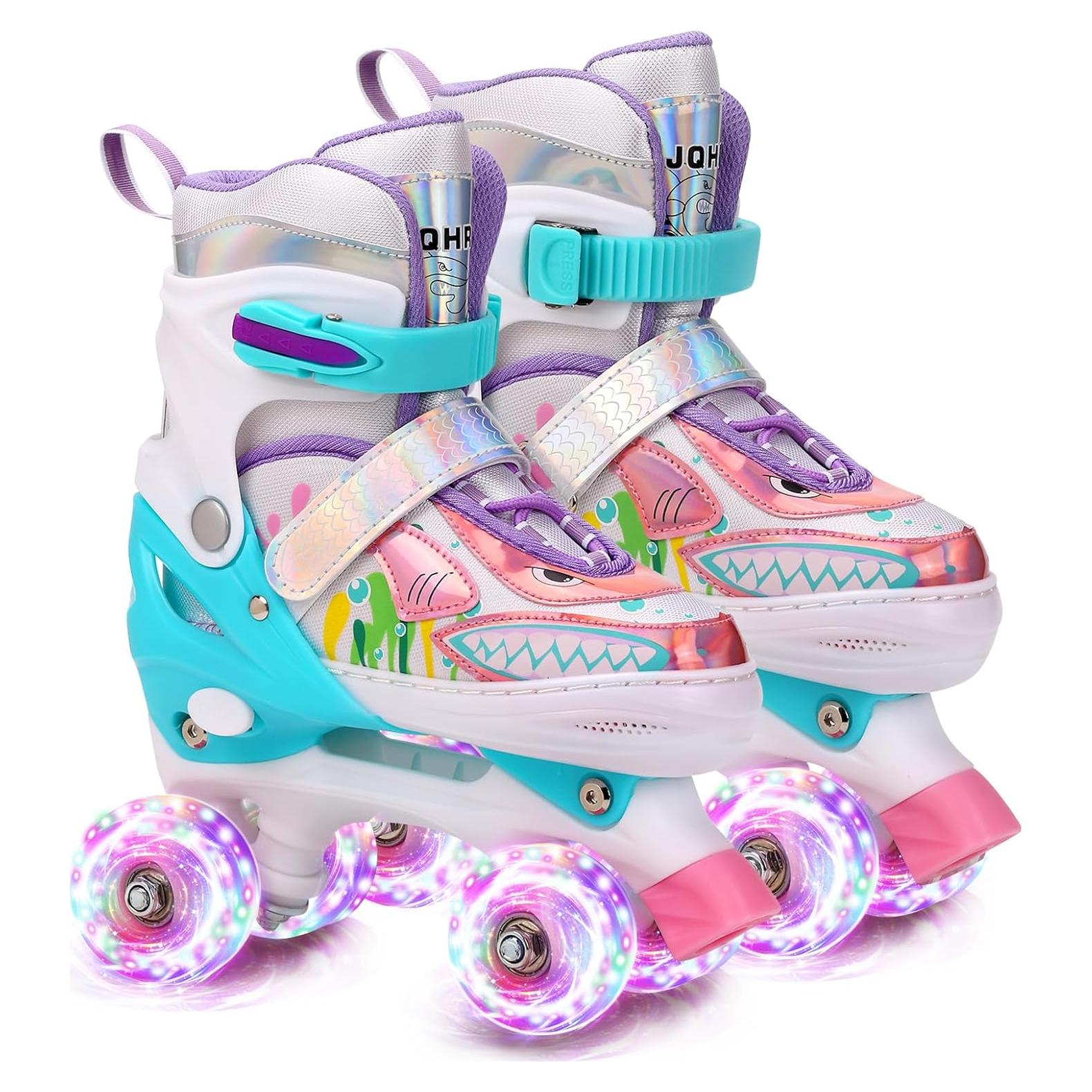 Patines en Línea HJQHRU Roller-01 Ajustables con Ruedas Iluminadas