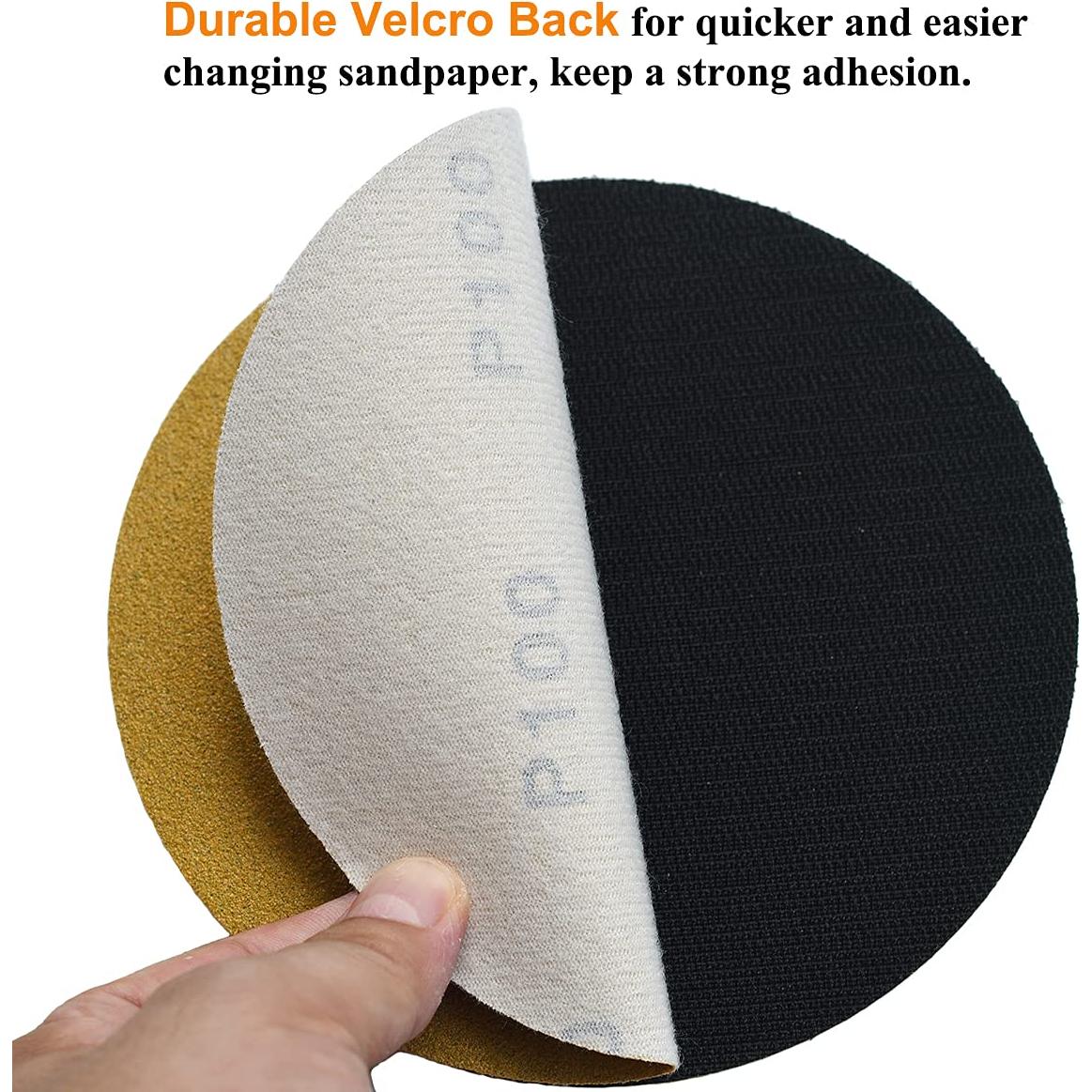 Discos de Lijado 100 Granos Aiyard 15,24 cm Velcro 100 Piezas