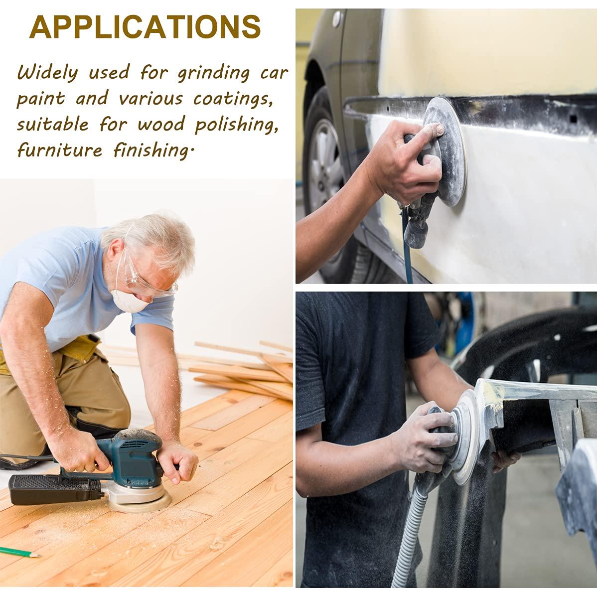 Discos de Lijado 100 Granos Aiyard 15,24 cm Velcro 100 Piezas