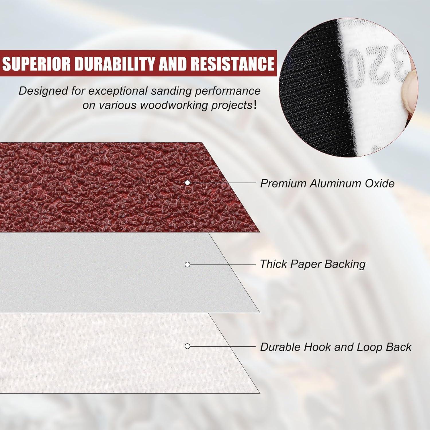 Discos de Lijado ZEHIQ 120 pcs 1200 Grano 5,08 cm