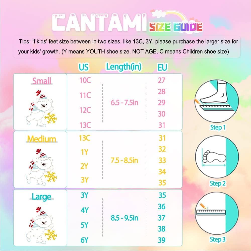 Patines en línea CANTAMI ajustables con luces 3Y-6Y