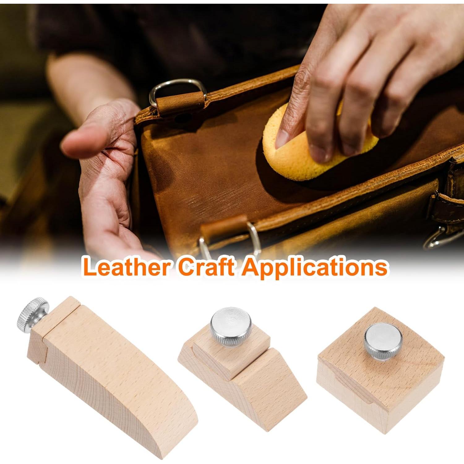 Set de Bloques de Lijado Manual Harfington 3 Pcs Madera