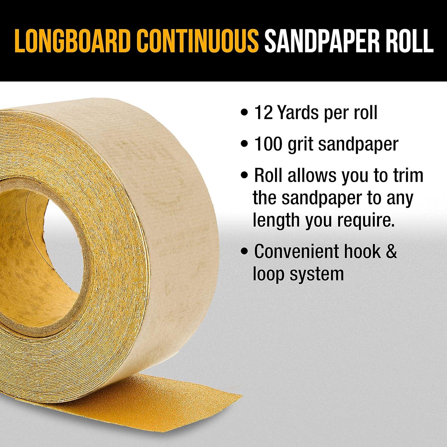 Papel de Lija Dura-Gold 100 Grano Oro 7 cm x 12 m