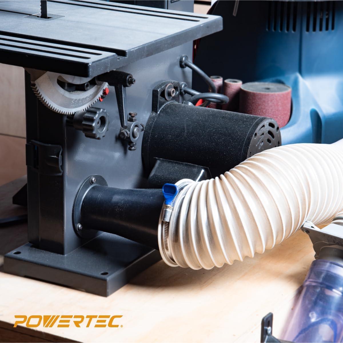 Adaptador reductor POWERTEC 4" a 5,72 cm 2pk