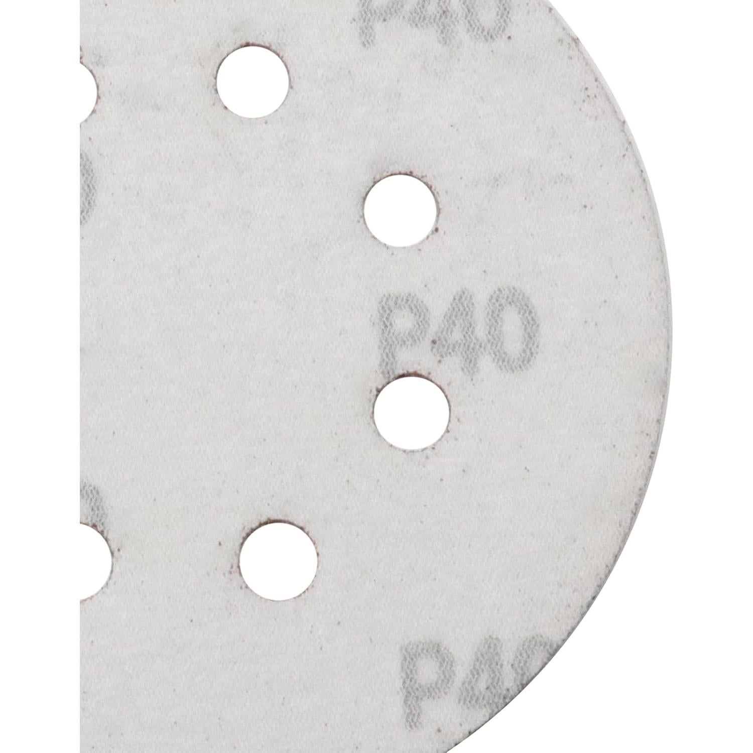 Discos de Lijado Antrader 50 PCS 12,7 cm 40 Grano 8 Agujeros