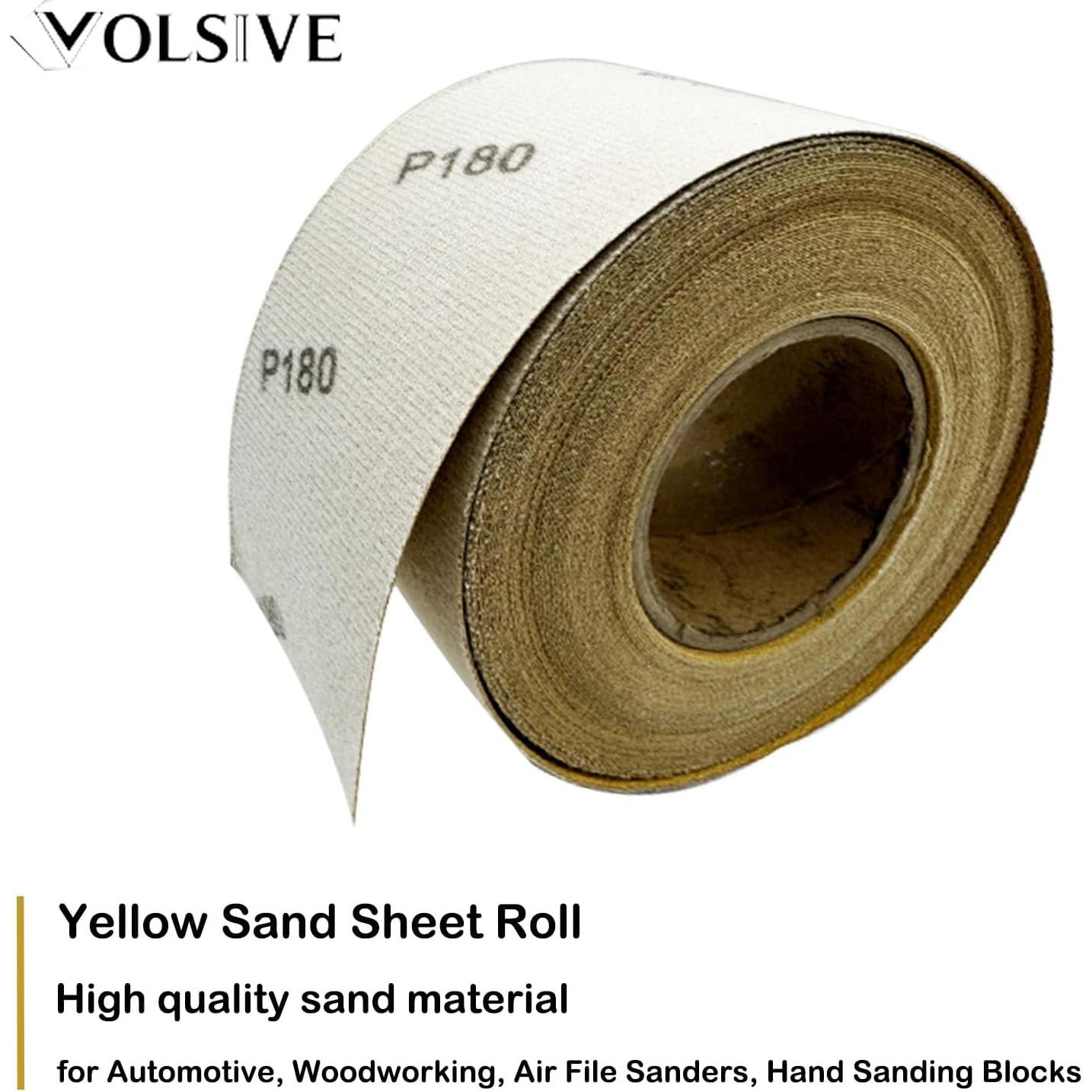 Rollo de Papel de Lija VOLSIVE 120 Grano 6,99 cm x 20,12 m