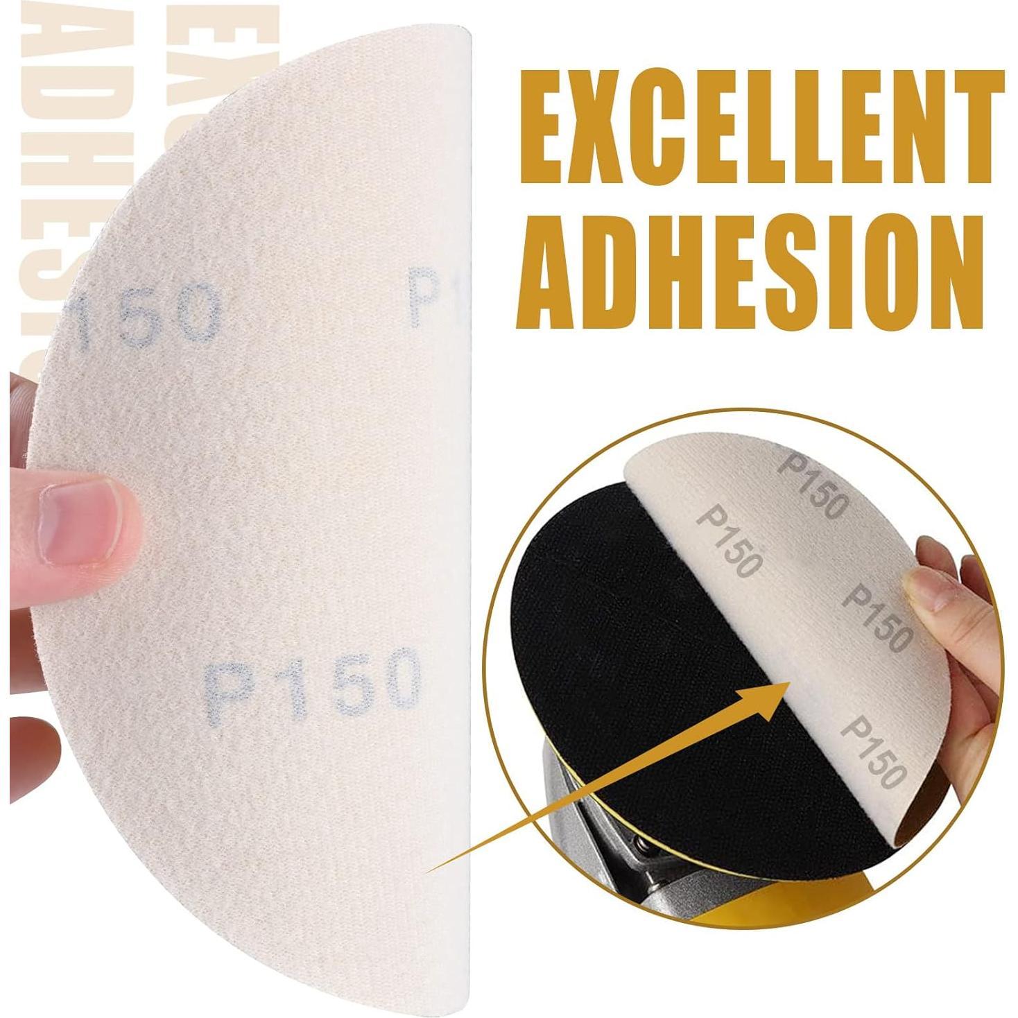 Discos de Lijado 150 Granos SSIIXX 15 cm Hook and Loop - 100 Pzas