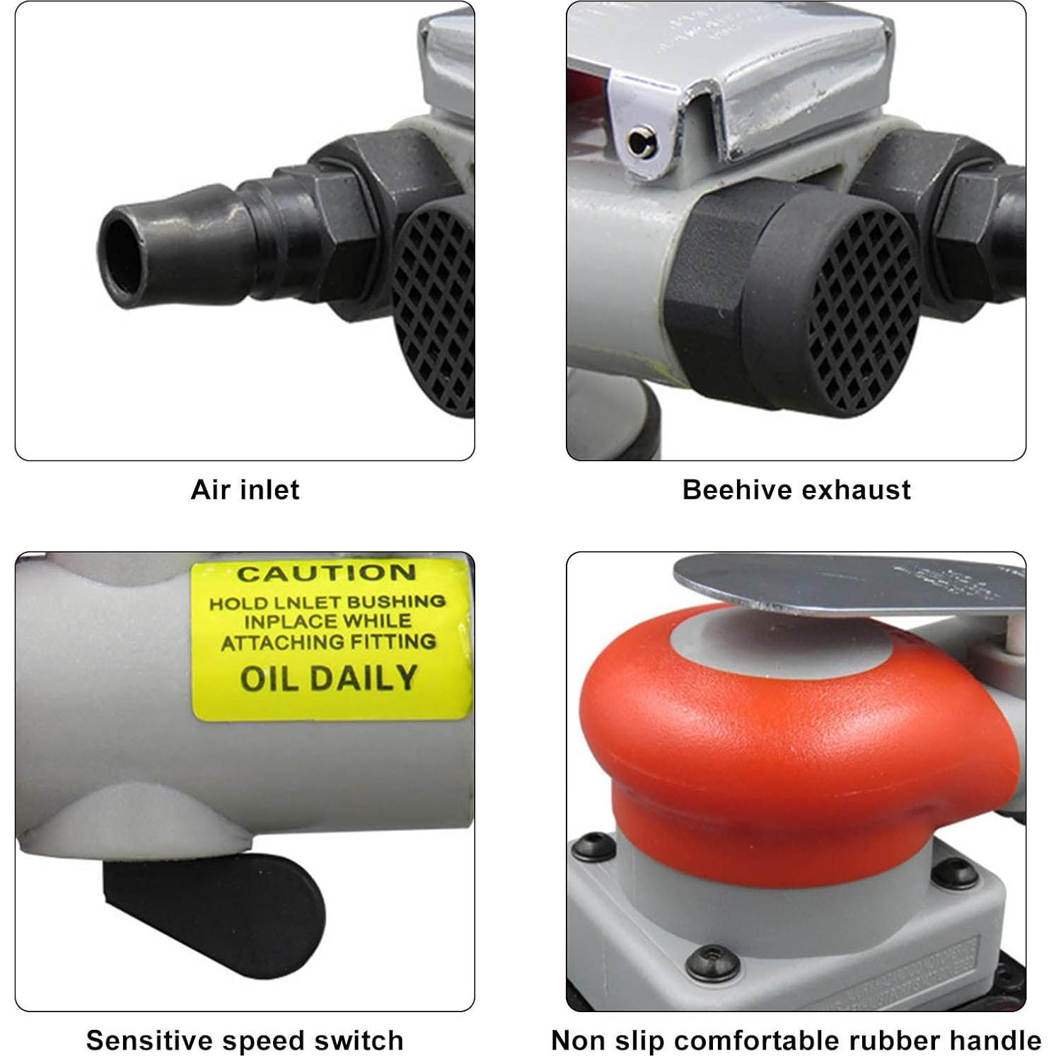 Lijadora Neumática Estink KP-6793 75x100mm 10000RPM