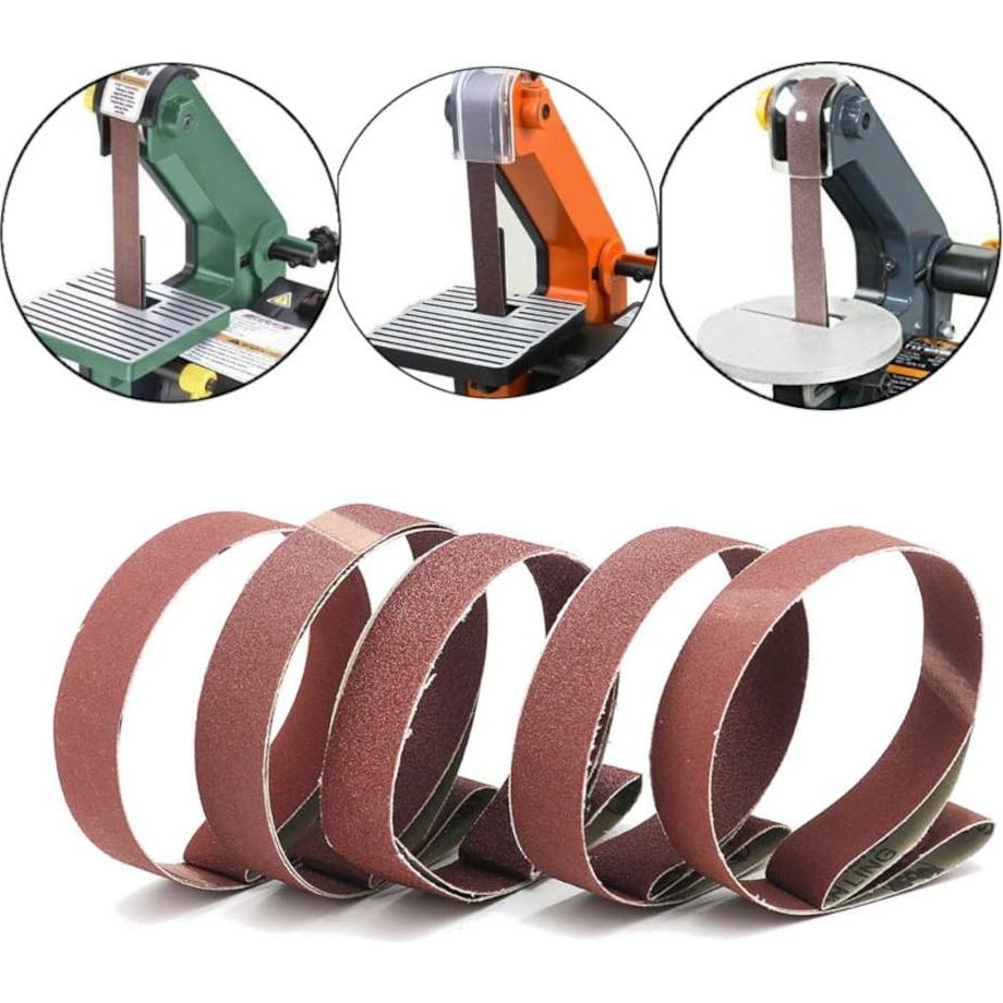 Cintas de Lijado Zivisk 25mm x 760mm 15 Piezas Granos 60-240