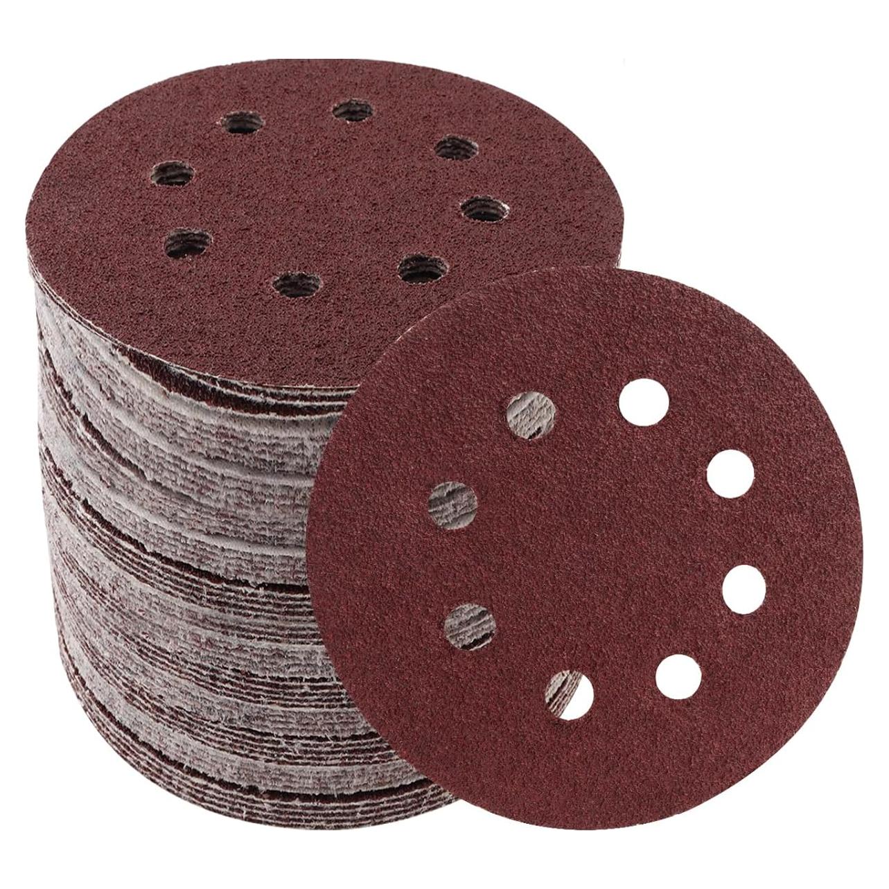 50 Discos de Lijado 125mm 8 Agujeros 40 Granos FLXDirect