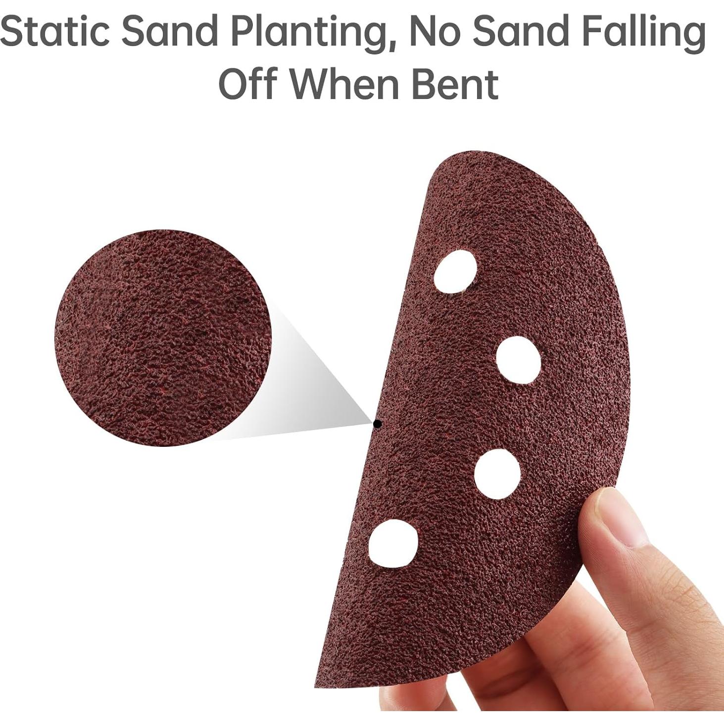 50 Discos de Lijado 125mm 8 Agujeros 40 Granos FLXDirect