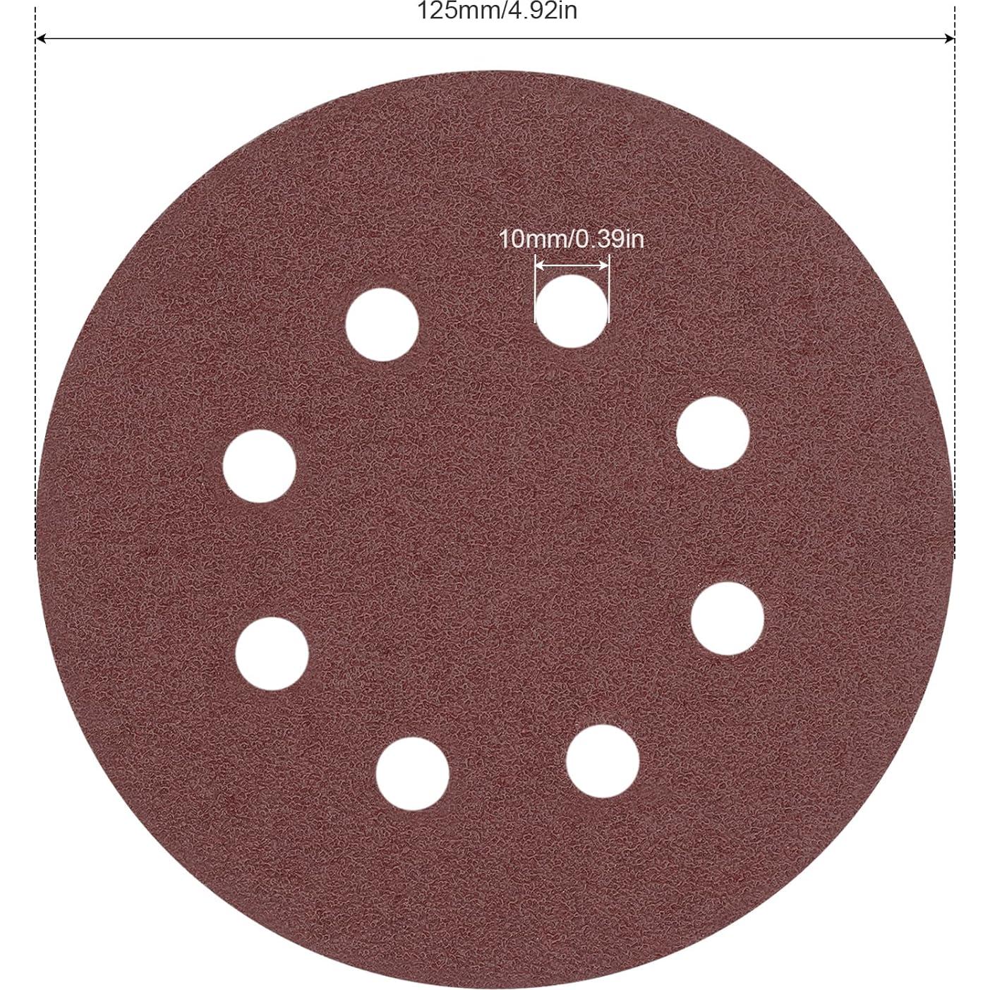 50 Discos de Lijado 125mm 8 Agujeros 40 Granos FLXDirect