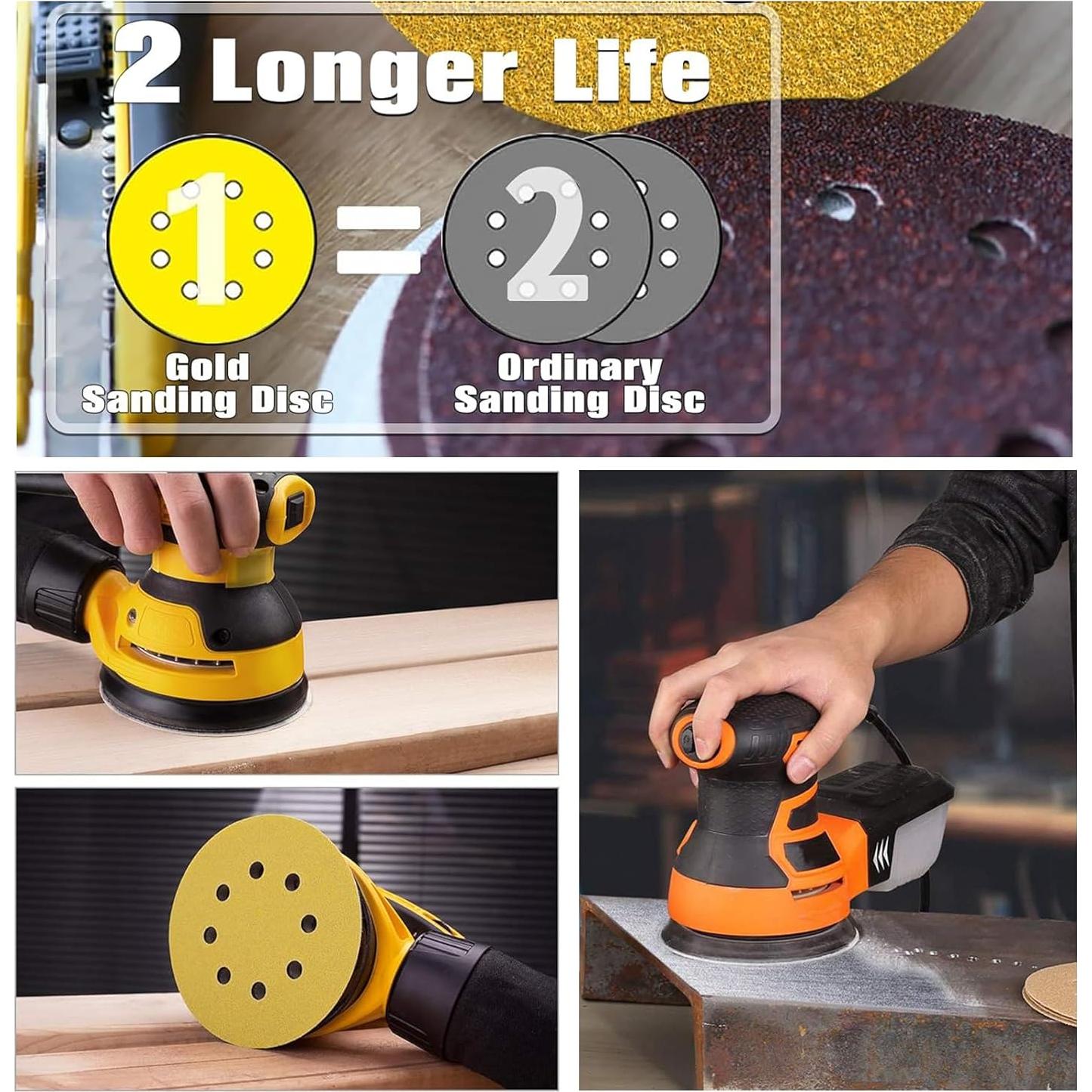 Discos de Lija Autoadhesivos FAWTEEM 220 Grano 100 Paquetes