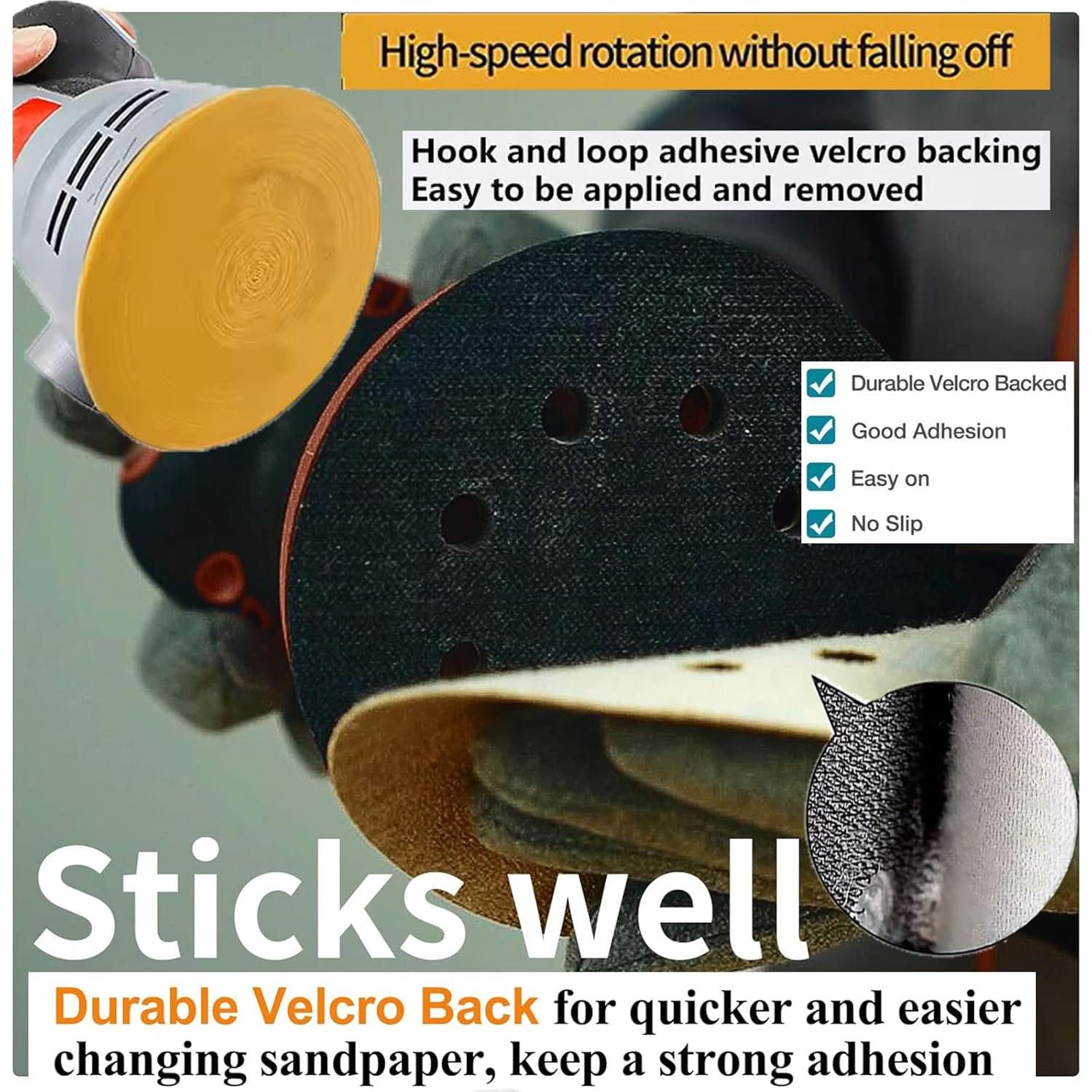 Discos de Lija Autoadhesivos FAWTEEM 220 Grano 100 Paquetes