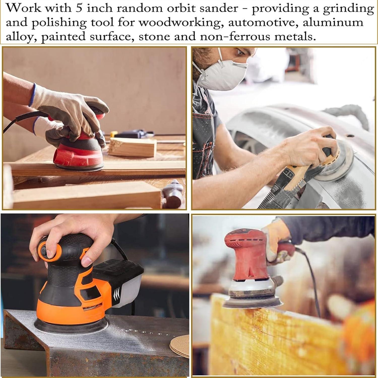 Discos de Lija Autoadhesivos FAWTEEM 220 Grano 100 Paquetes