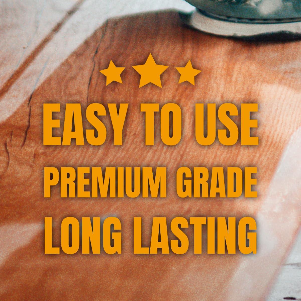 POWERTEC 100 PCS 80 Grit 6 Inch PSA Sanding Discs, Self Stick Adhesive Sandpaper, 6" for Drywall, Woodworking, Paint, Epoxy with Random Orbital Sanders, DA Sanders, 4x36 Belt Disc Sander (4DR1508)