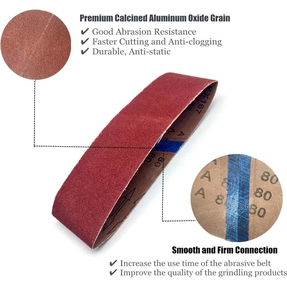 Cintas de Lijado 3x24 cm SHUTTLE GENIUS 40 Granos Paquete 12