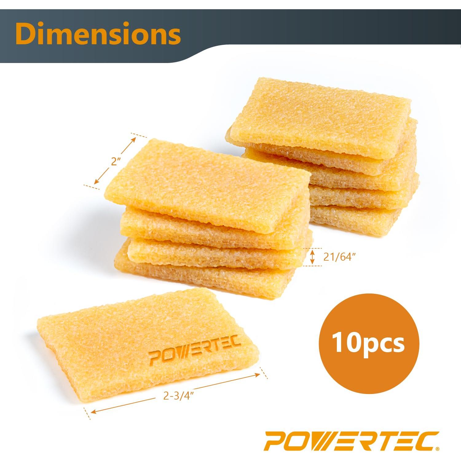 Bloques de Limpieza Abrasiva POWERTEC 10PK para Lijadoras