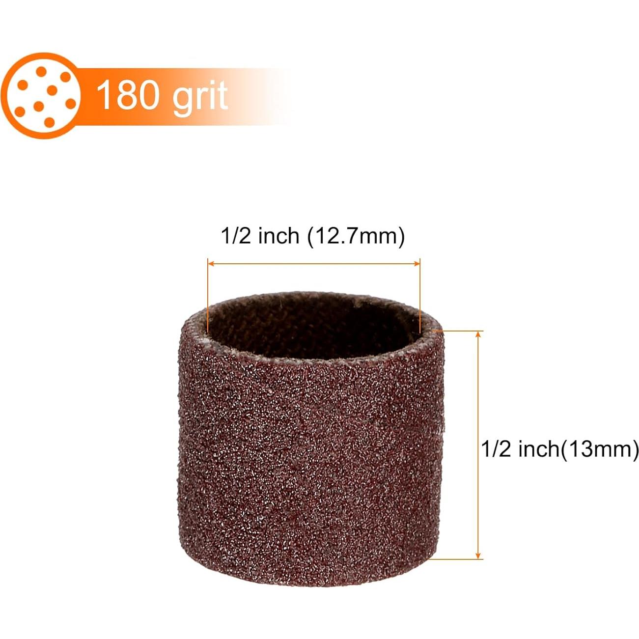 Manguitos de Lijado 200pcs HARFINGTON 12.7mm Grano 180