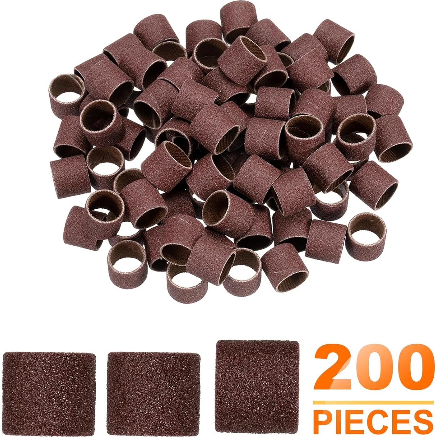 Manguitos de Lijado 200pcs HARFINGTON 12.7mm Grano 180