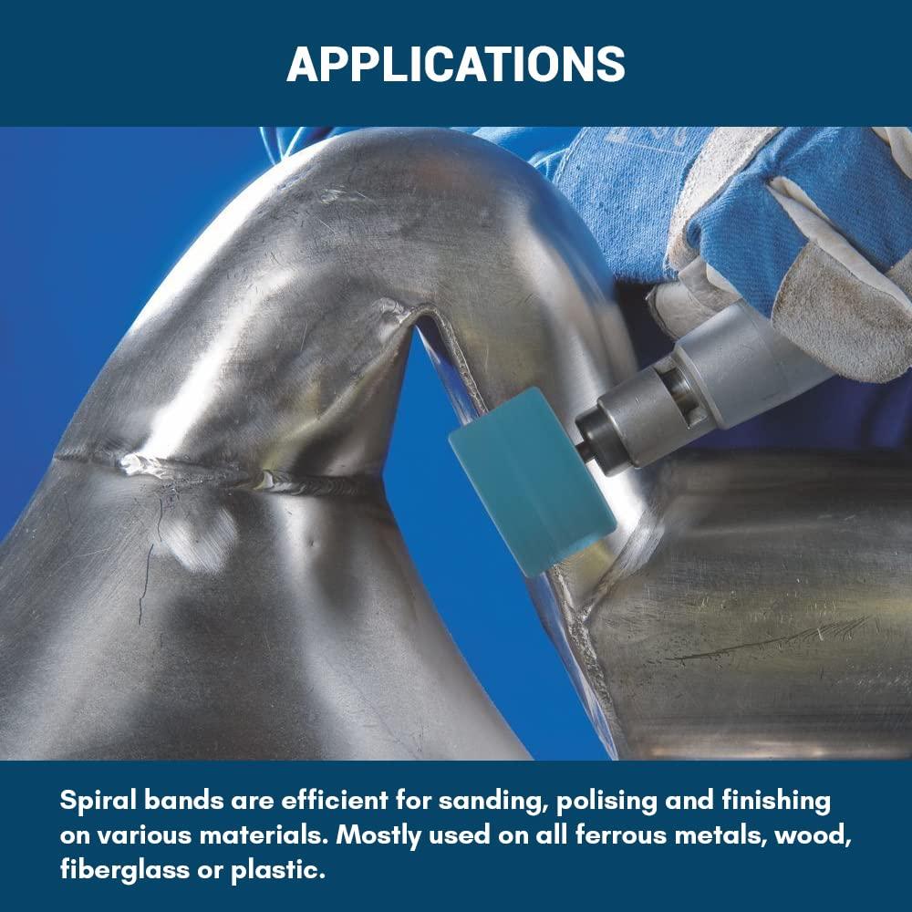 Bandas de Lijado Zirconia 1x1" Benchmark Abrasives 60 Grano