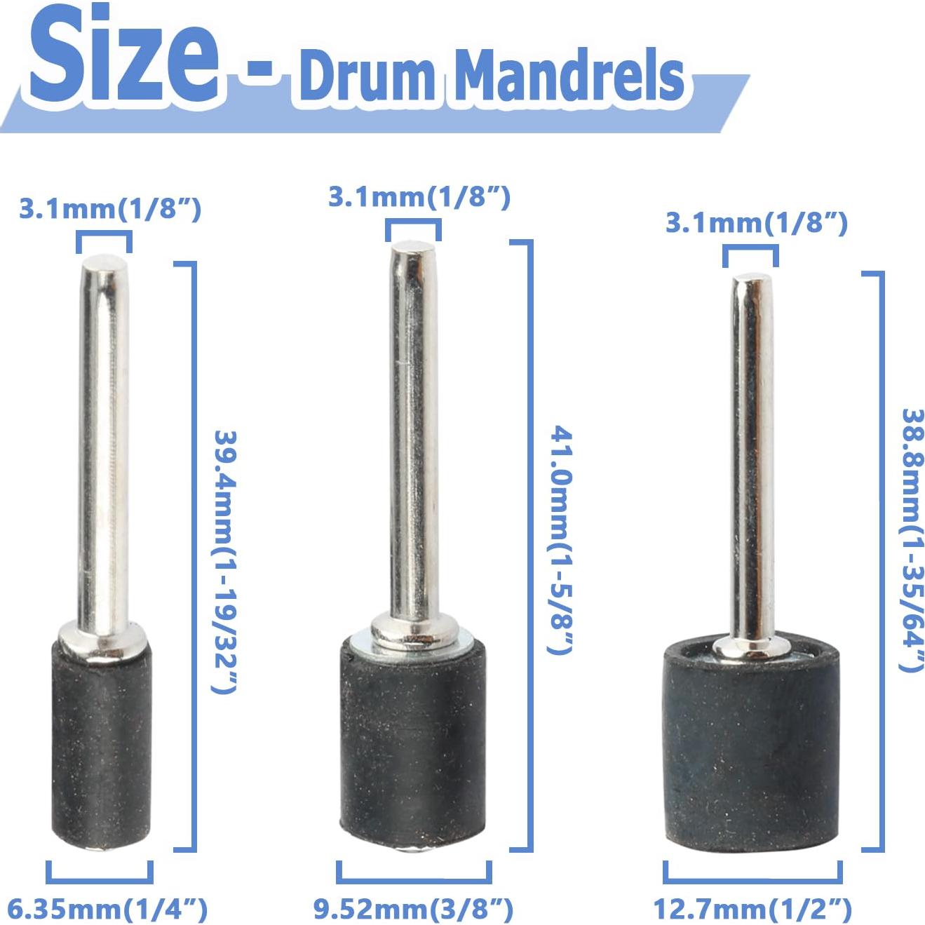 Kit de Lijado de Tambor Mesee 132 Piezas con Mandriles
