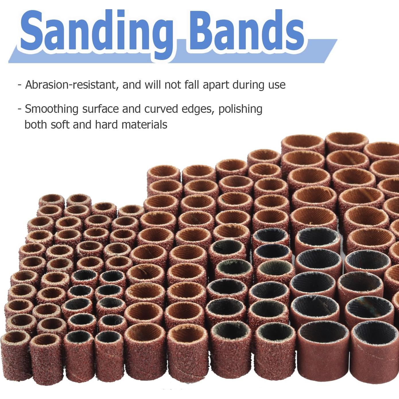 Kit de Lijado de Tambor Mesee 132 Piezas con Mandriles