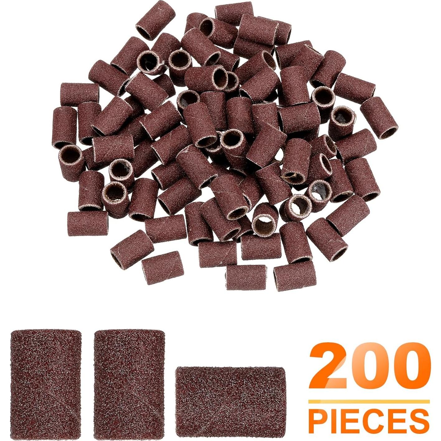 HARFINGTON 200pcs Mangas de Lijado 6,35mm Grano 180