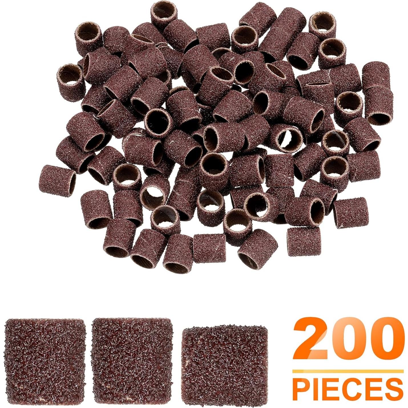 HARFINGTON 200pcs Mangas de Lijado 9.5mm Grano 80 Herramientas