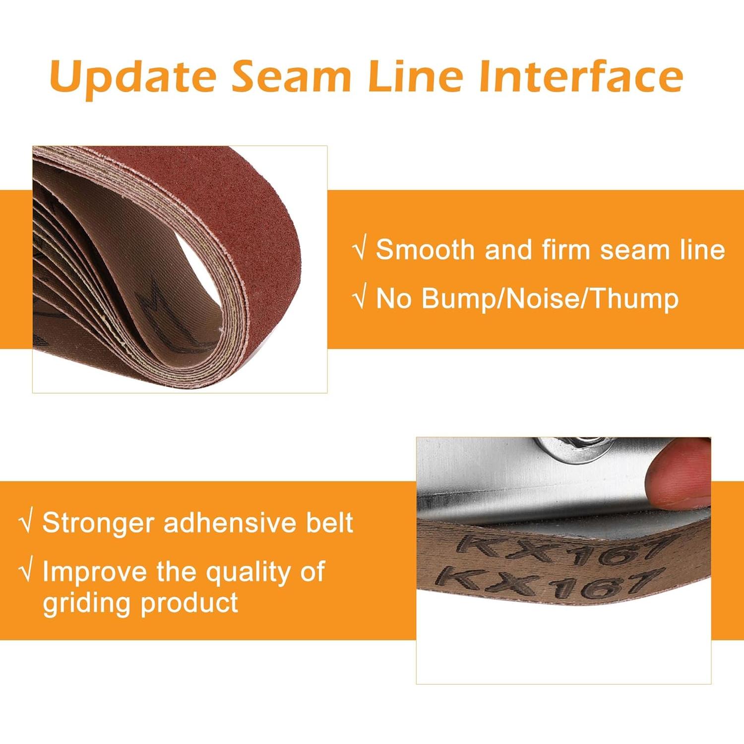 Cinta de Lijado Mornajina 20 Pcs 3 x 33 cm 120-1000 Granos