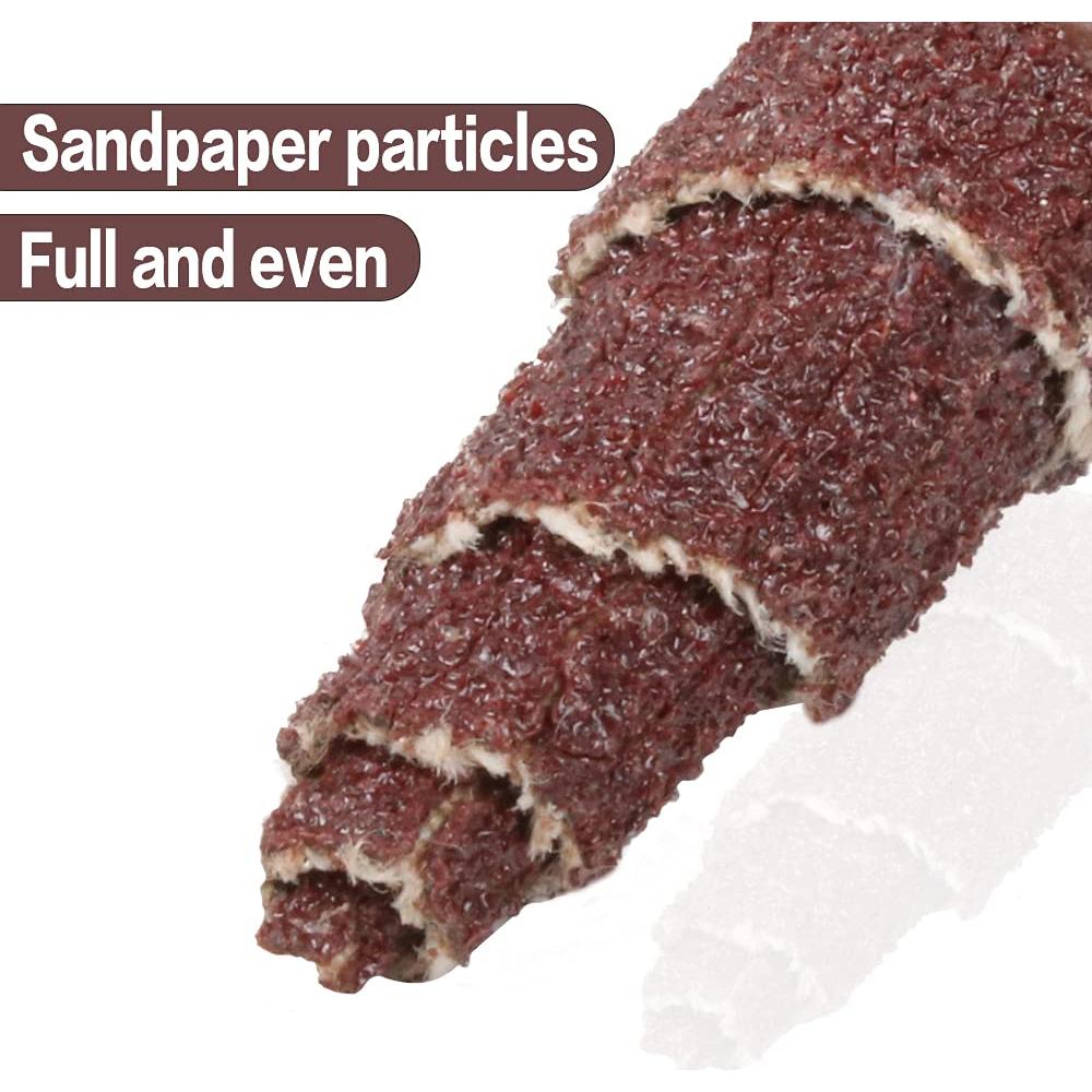 30 Piezas Rueda de Lijado Cono SYPARTS 80 Grano 3 mm