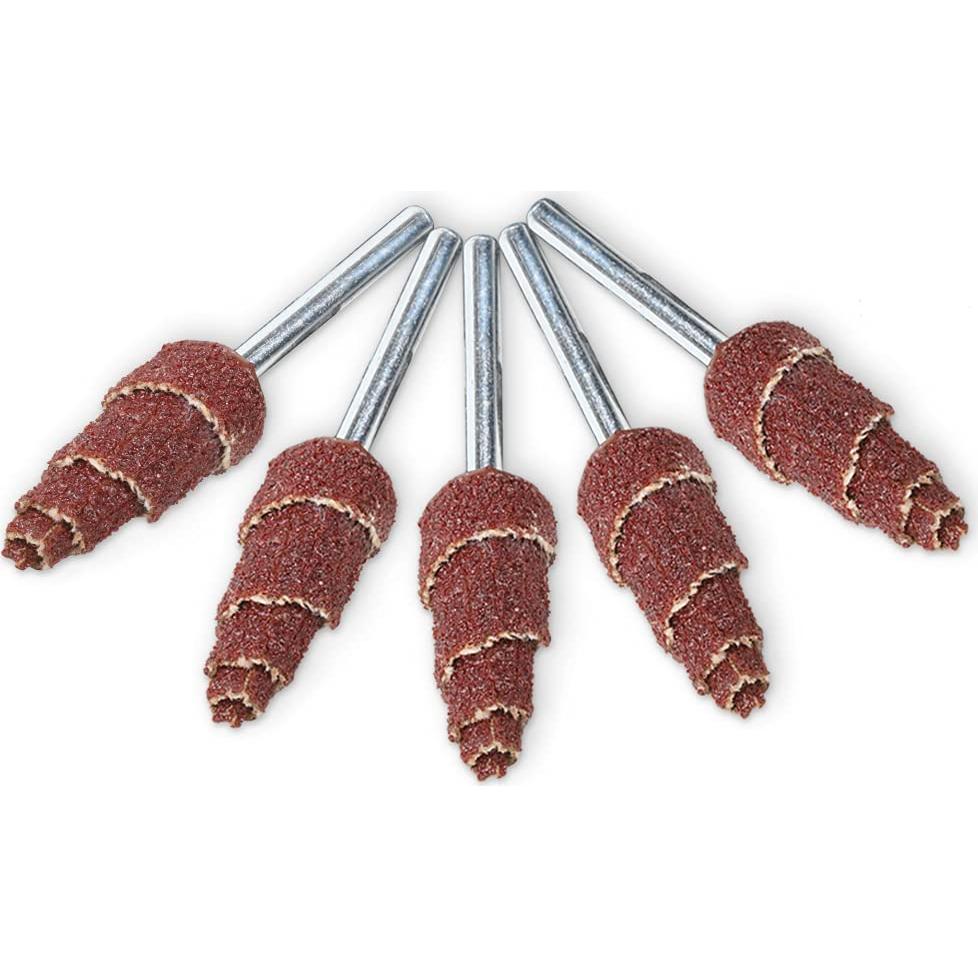 30 Piezas Rueda de Lijado Cono SYPARTS 80 Grano 3 mm