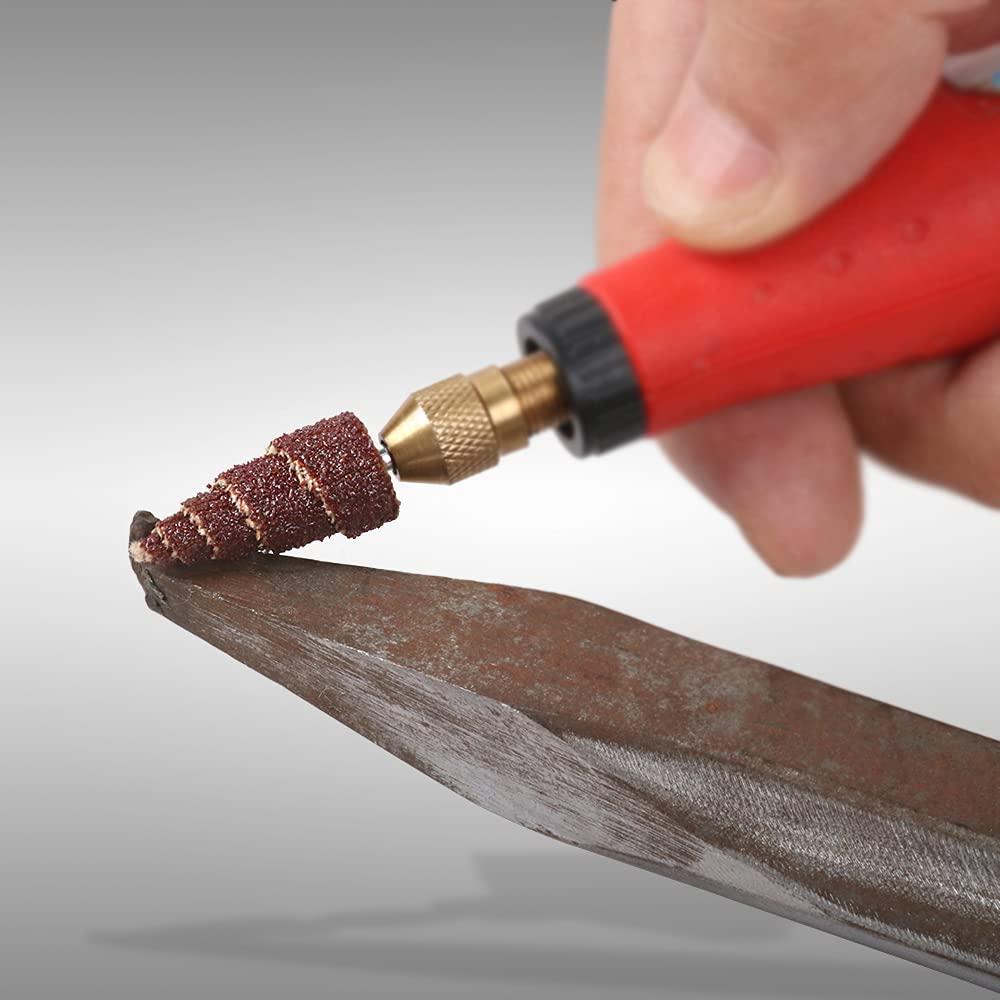 30 Piezas Rueda de Lijado Cono SYPARTS 80 Grano 3 mm