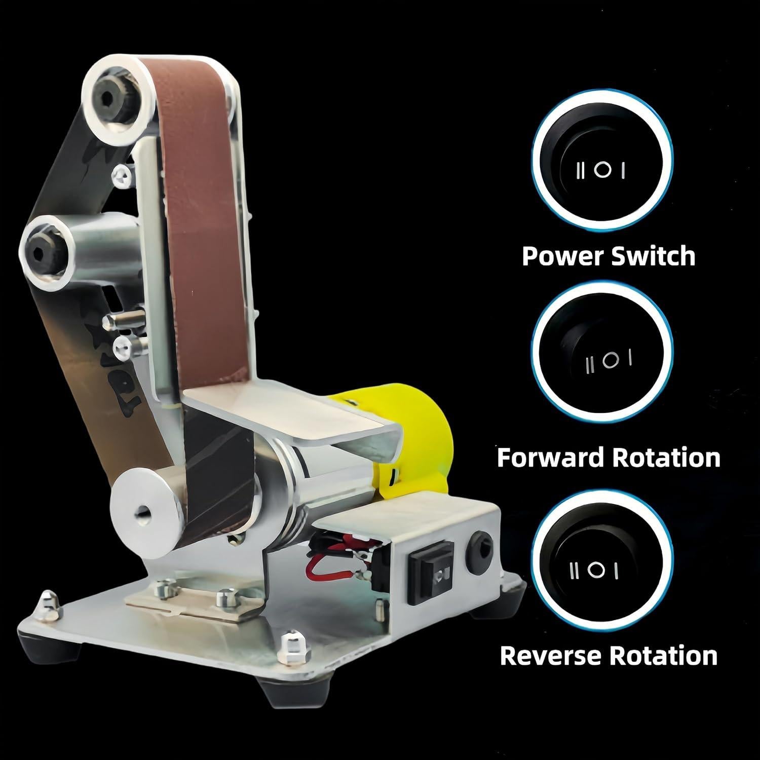 Mini Lijadora de Banco KZU 4000-9000RPM Afilador Eléctrico