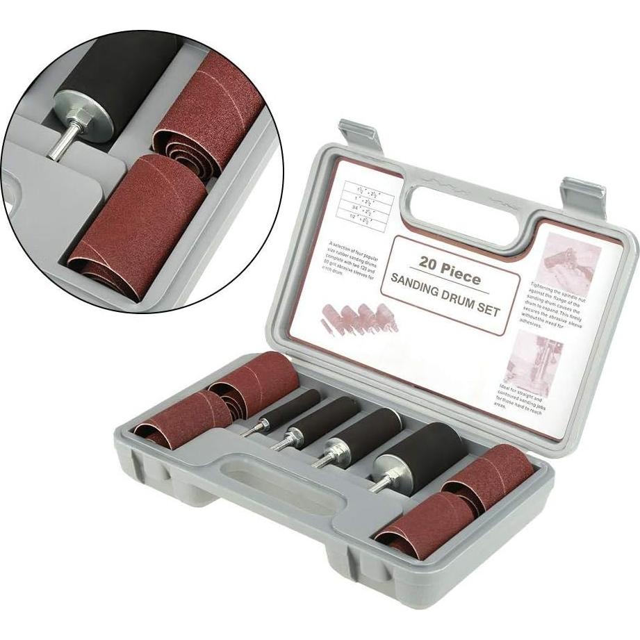 Kit de Lijado de Tambor 20 Piezas Bindpo para Taladro