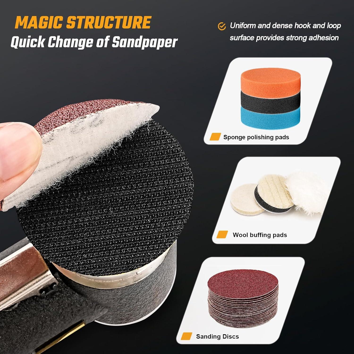 Almohadillas de Respaldo 2" M6 SHUQIU para Lijadora Orbital