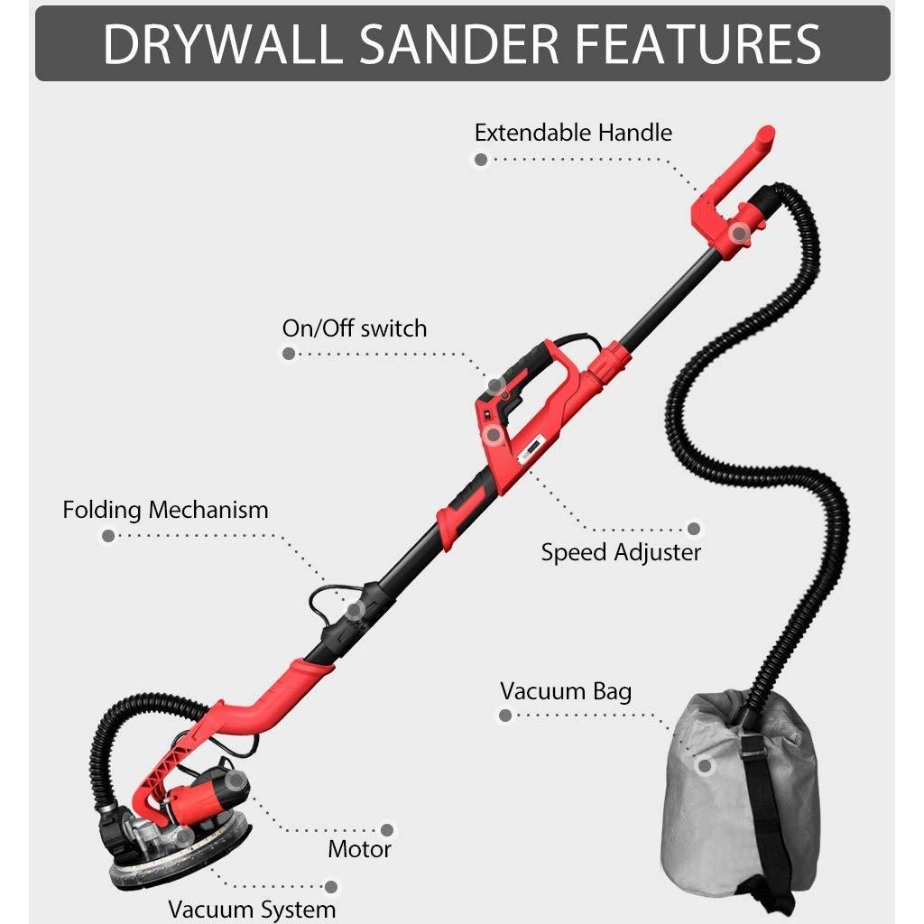 Lijadora de Yeso Eléctrica Power Pro 1850 - 750W, Luz LED