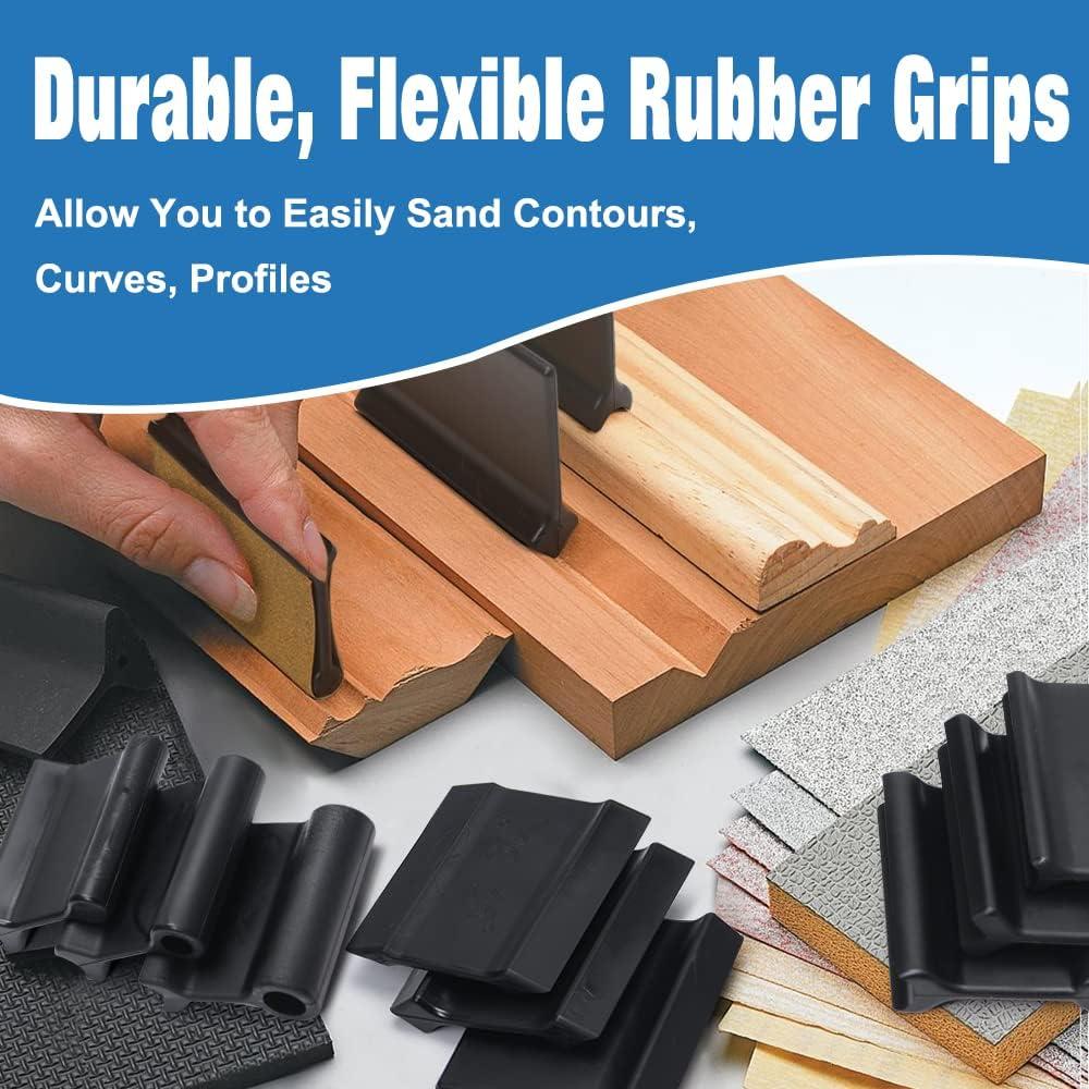 11 Agarraderas de Lijado de Contorno DITKOK para Carpintería