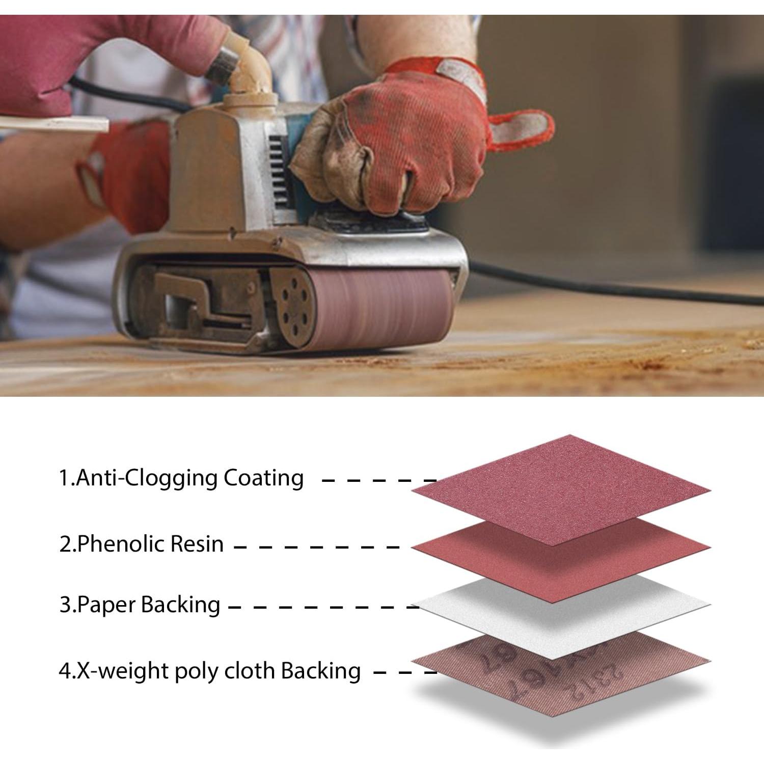 21 Piezas Cintas de Lijado 3x21 Taokyid Granos Variados