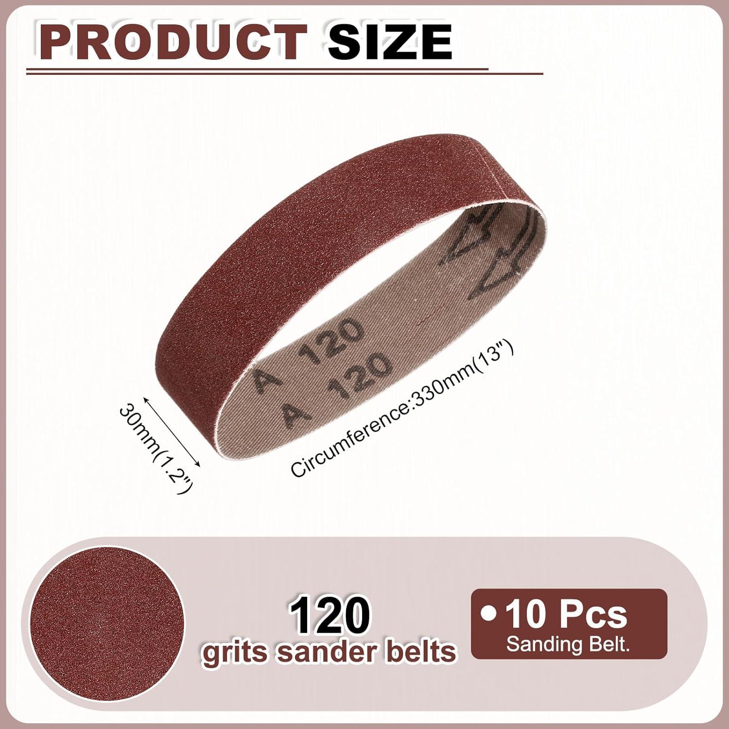 Cinta de Lijado HARFINGTON 30x330mm 120 Granos 10 Pcs