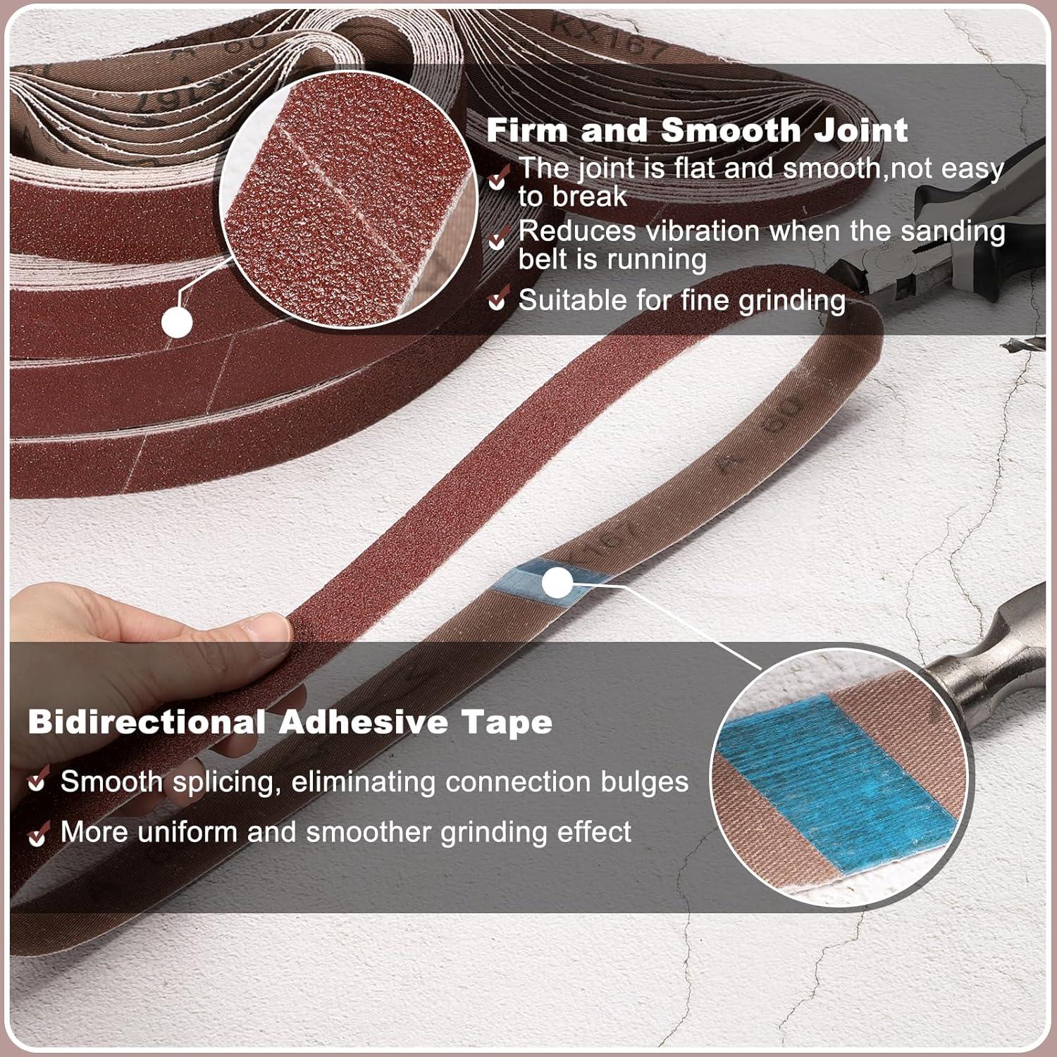 Cinta de Lijado HARFINGTON 30x330mm 120 Granos 10 Pcs