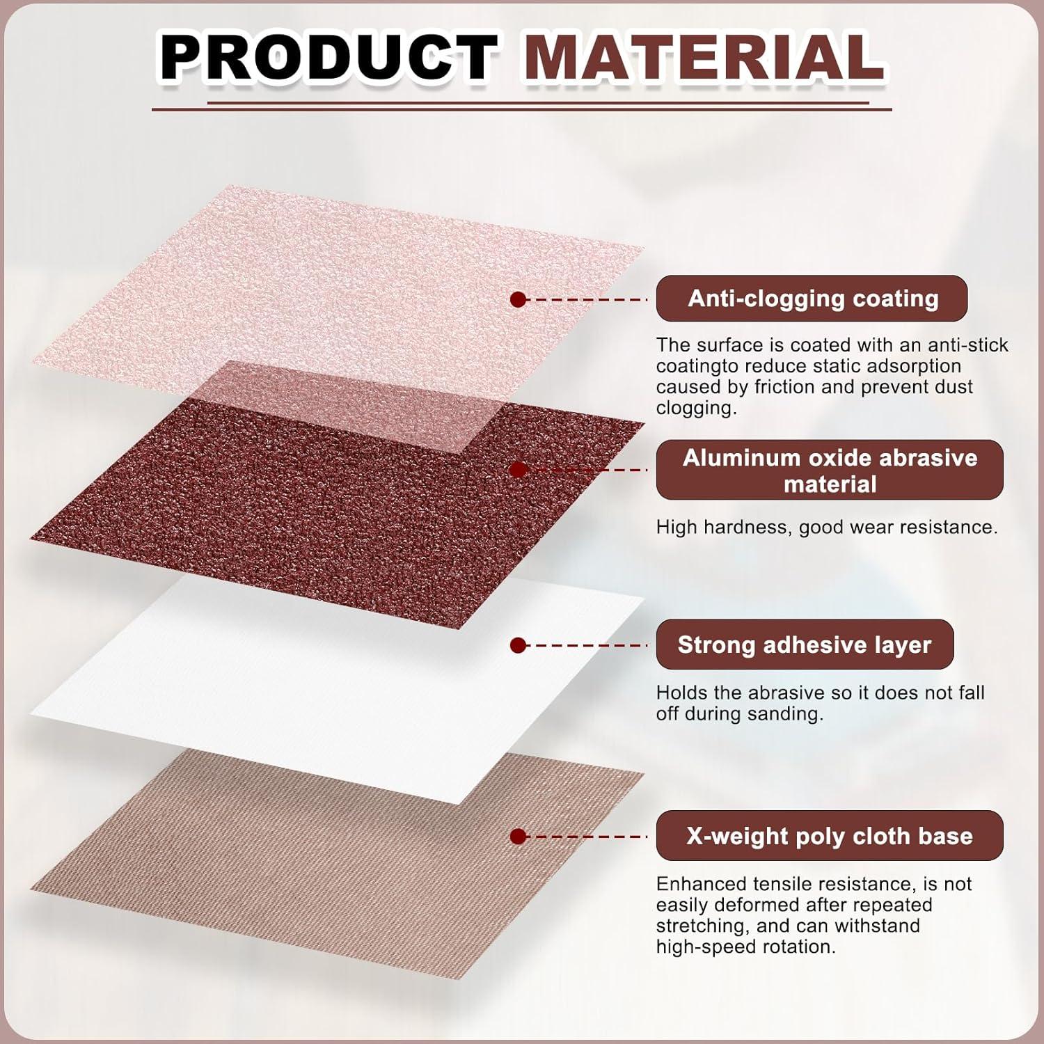 Cinta de Lijado HARFINGTON 30x330mm 120 Granos 10 Pcs