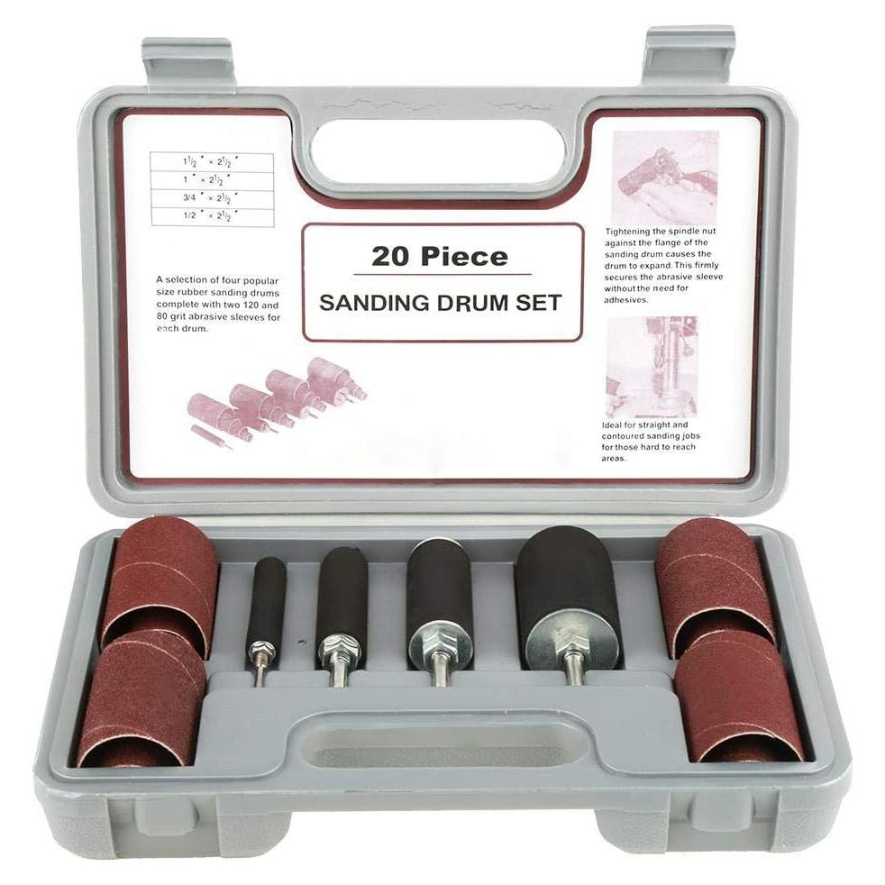 Juego de herramientas de lijado Yosoo 20 piezas con estuche