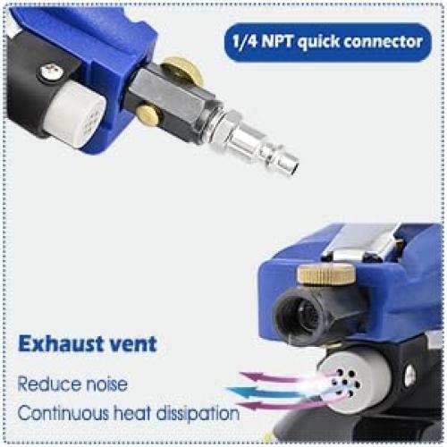 Lijadora Orbital Neumática Bowd 6" con 10 Papeles de Lija P240