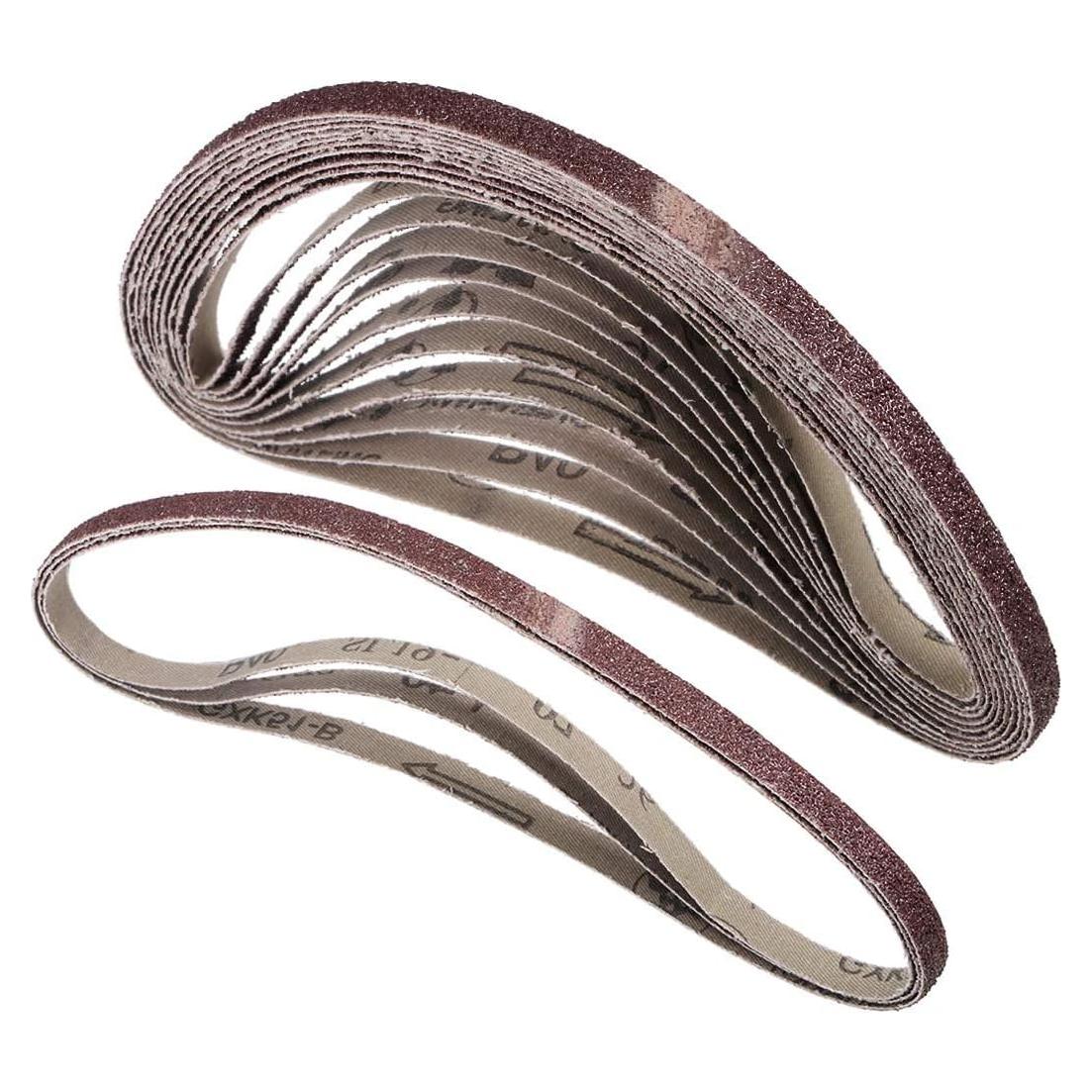 Paquete de 12 Cintas de Lijado TA-VIGOR 1 cm x 53 cm 40 Granos