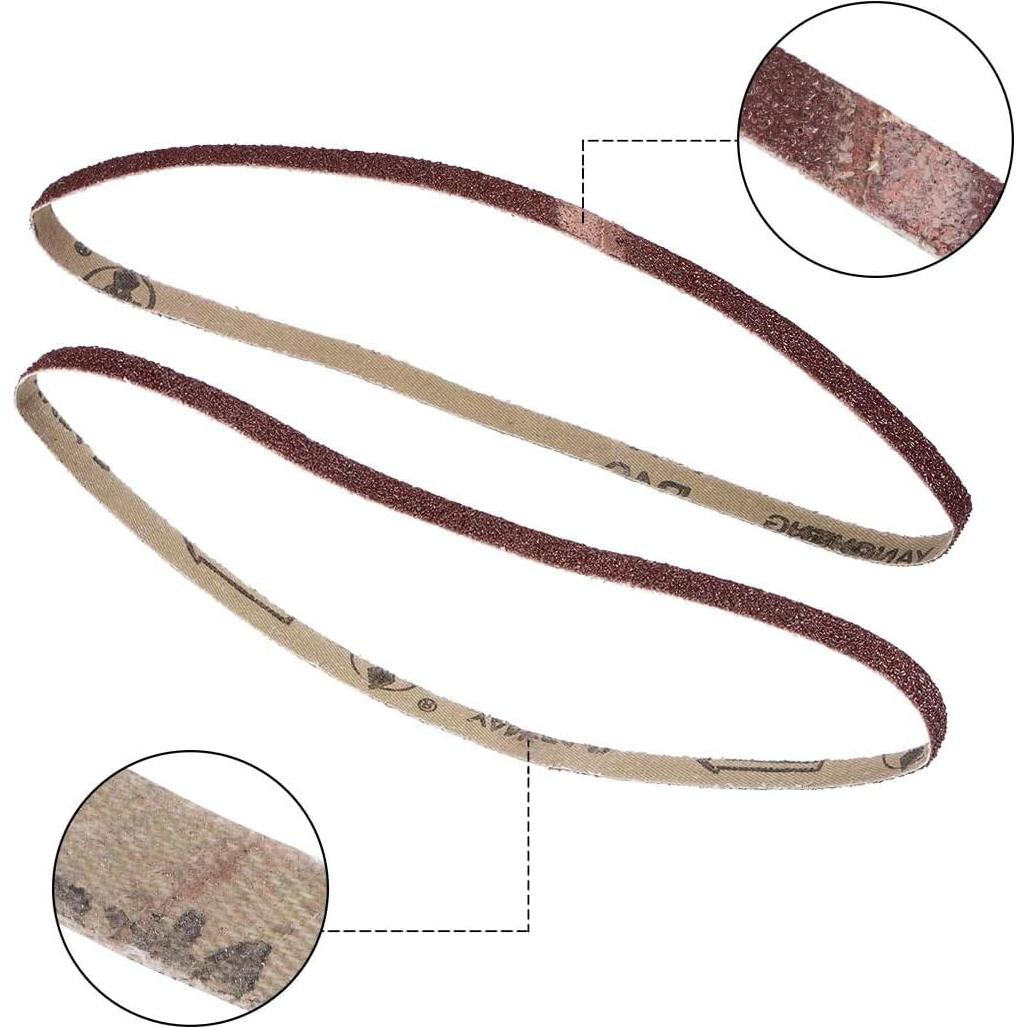 Paquete de 12 Cintas de Lijado TA-VIGOR 1 cm x 53 cm 40 Granos